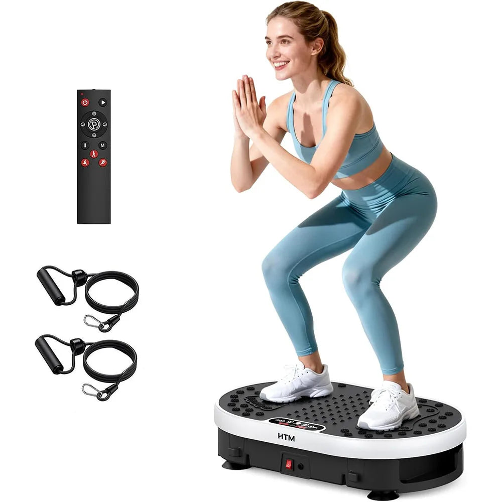 Vibration Plate Exercise Machine 120 Speed Levels 9 Preset Programs Home Fitness Equipment Weight Loss Fat Burning Muscle Toning