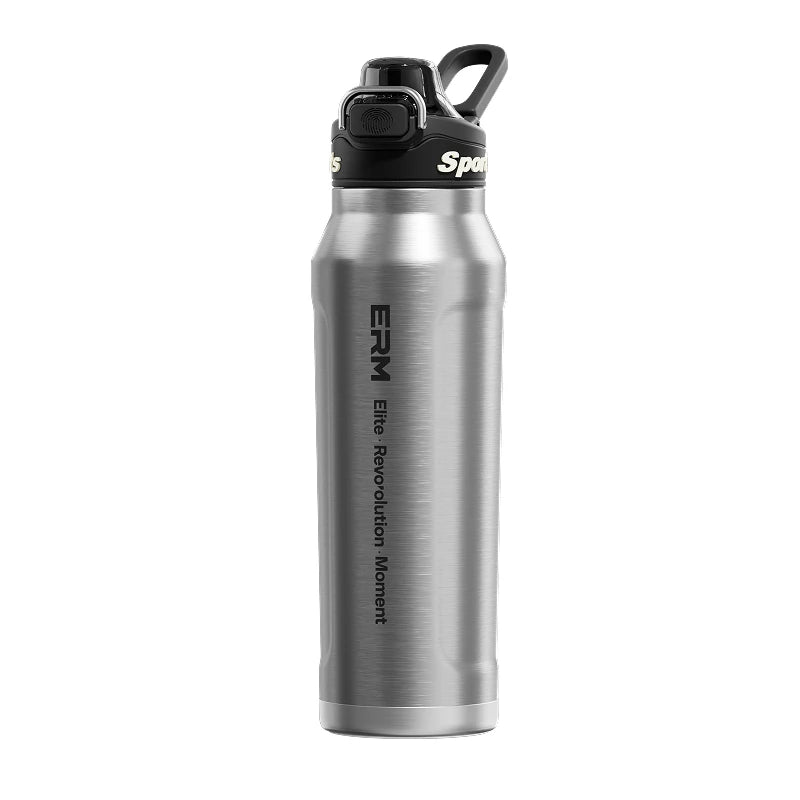 Stainless Steel Water Bottle  Cycling Tumble Insulated Cold And Hot Flasks Double Wall Portable With Handle Sports Outdoor Cup