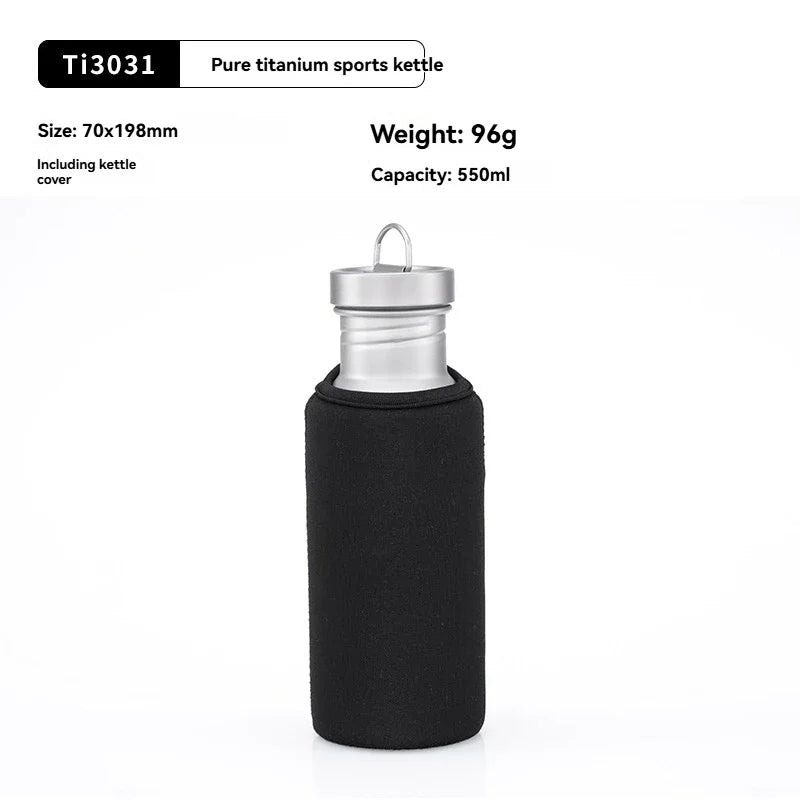Keith Titanium Sports Water Bottle with Thermal Protective Sleeve 400/ 550/700ml Lightweight  Leakproof BPA Free for Outdoor
