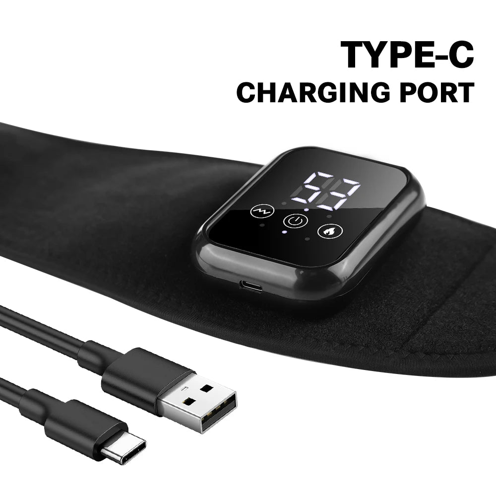 Electric Heating Wrist Massage Pad Thermal Massager Hand Warming Belt Cordless Wrist Hand Support Protection Belt