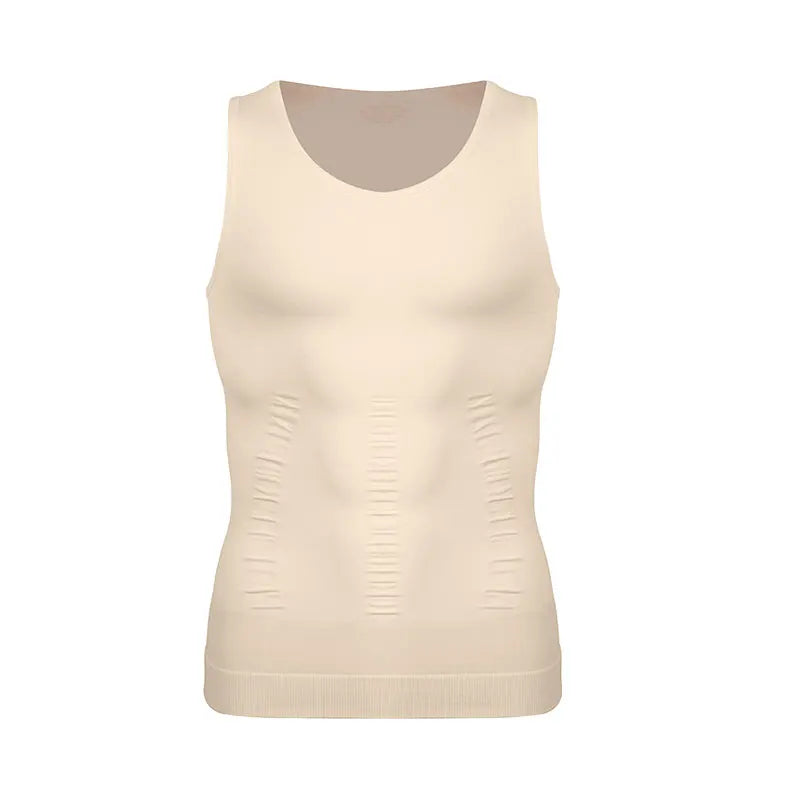Men Compression Vest Sleeveless Shapewear Slimming Body Shaper Shirt Gym Workout Corset Tummy Control Tank Top Abs Abdomen