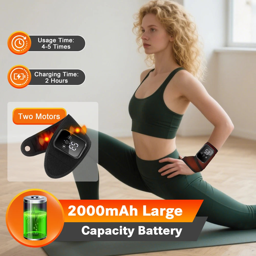 Electric Heating Wrist Massage Pad Thermal Massager Hand Warming Belt Cordless Wrist Hand Support Protection Belt