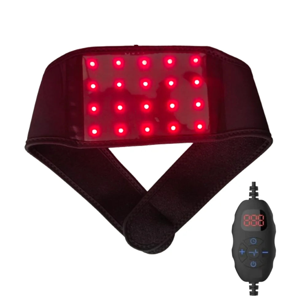 20 PCS LEDs Red Light Therapy Belt for Neck Pain Relief Neck Massager Wearable Wrap Relax Neck Muscl LED Light Beauty Devices