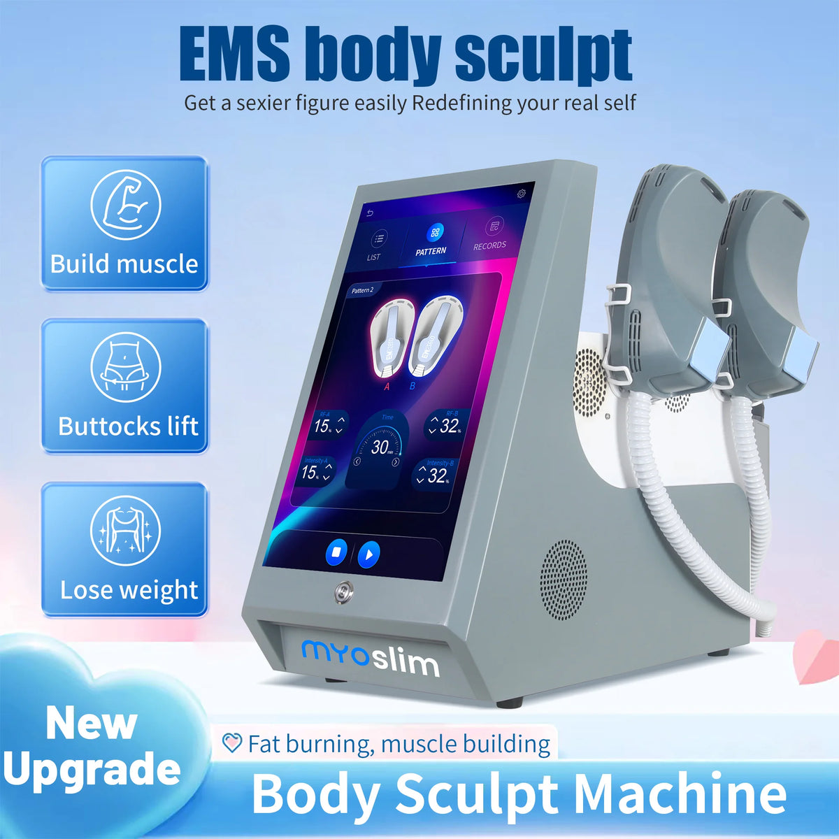 6500W 15 Tesla NEO Slimming Machine Lose Weight Nova EMS Electro Muscle Stimulate Body Sculpt Non-invasive Body Sculpt Machine