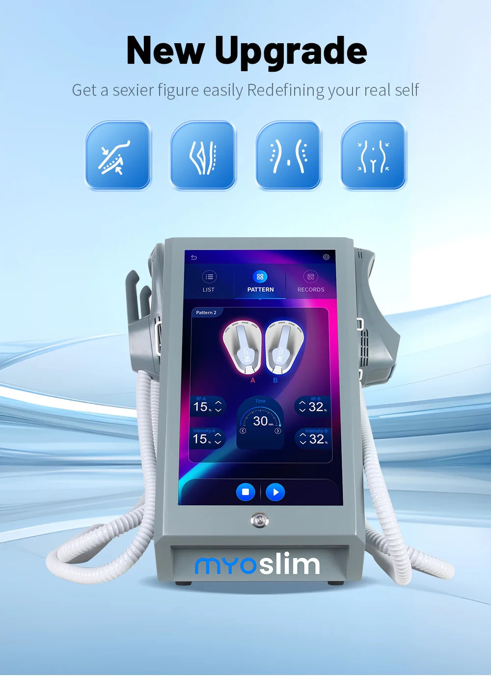 6500W 15 Tesla NEO Slimming Machine Lose Weight Nova EMS Electro Muscle Stimulate Body Sculpt Non-invasive Body Sculpt Machine